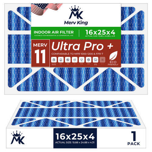 16x25x4 Merv 11 Pleated Air Filters