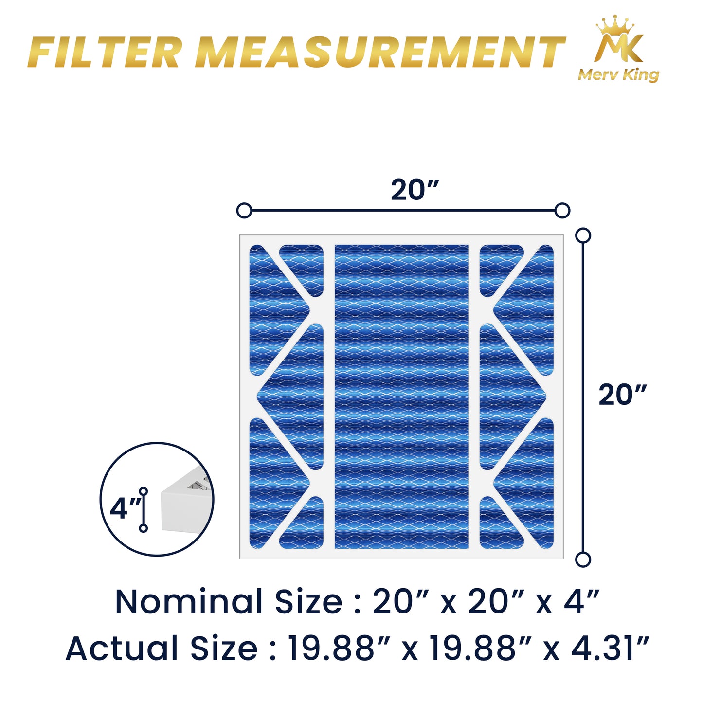 20x20x4 Merv 11 Pleated Air Filters
