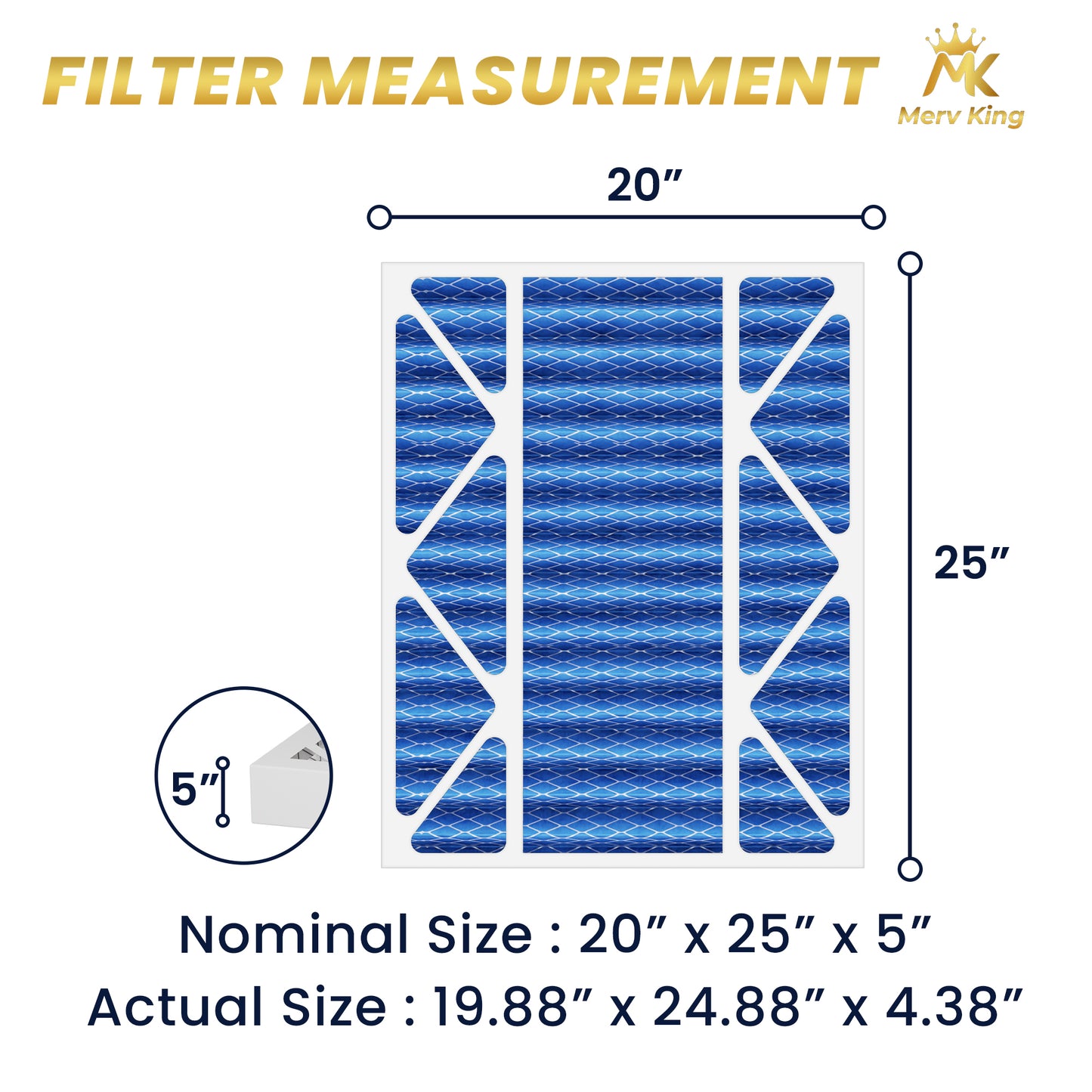 20x25x5 Merv 11 Pleated Air Filters
