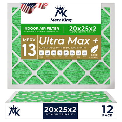 20x25x2 Merv 13 Pleated Air Filters