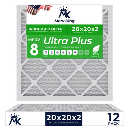 20x20x2 Merv 8 Pleated Air Filters