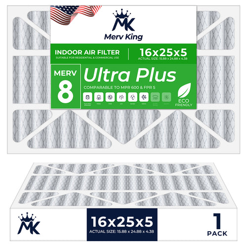 16x25x5 Merv 8 Pleated Air Filters