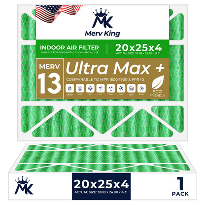 20x25x4 Merv 13 Pleated Air Filters