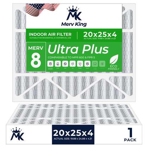 20x25x4 Merv 8 Pleated Air Filters