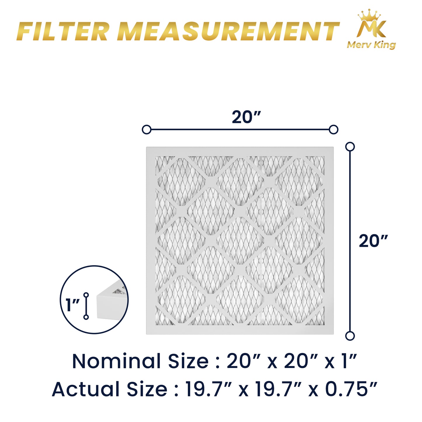 20x20x1 Merv 11 Pleated Air Filters