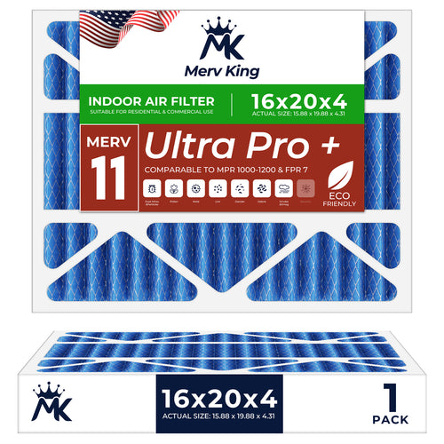 16x20x4 Merv 11 Pleated Air Filters