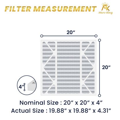 20x20x4 Merv 8 Pleated Air Filters