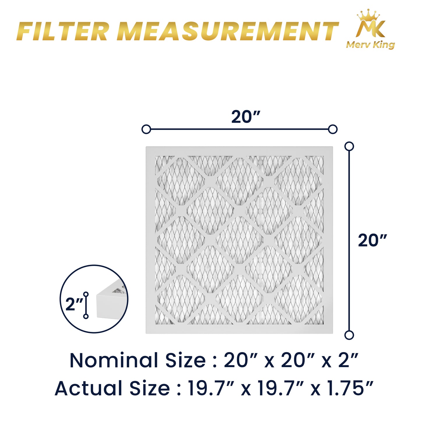 20x20x2 Merv 8 Pleated Air Filters