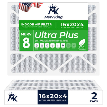16x20x4 Merv 8 Pleated Air Filters