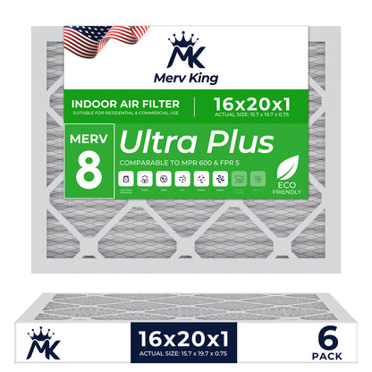16x20x1 Merv 8 Pleated Air Filters